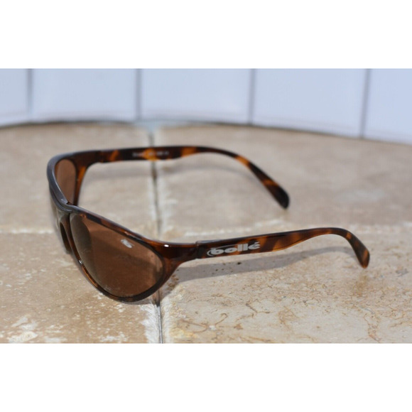 BOLLE Strand Sport Polarized Brown Tortoise Wrap Oval Sunglasses UNISEX - Picture 5 of 11